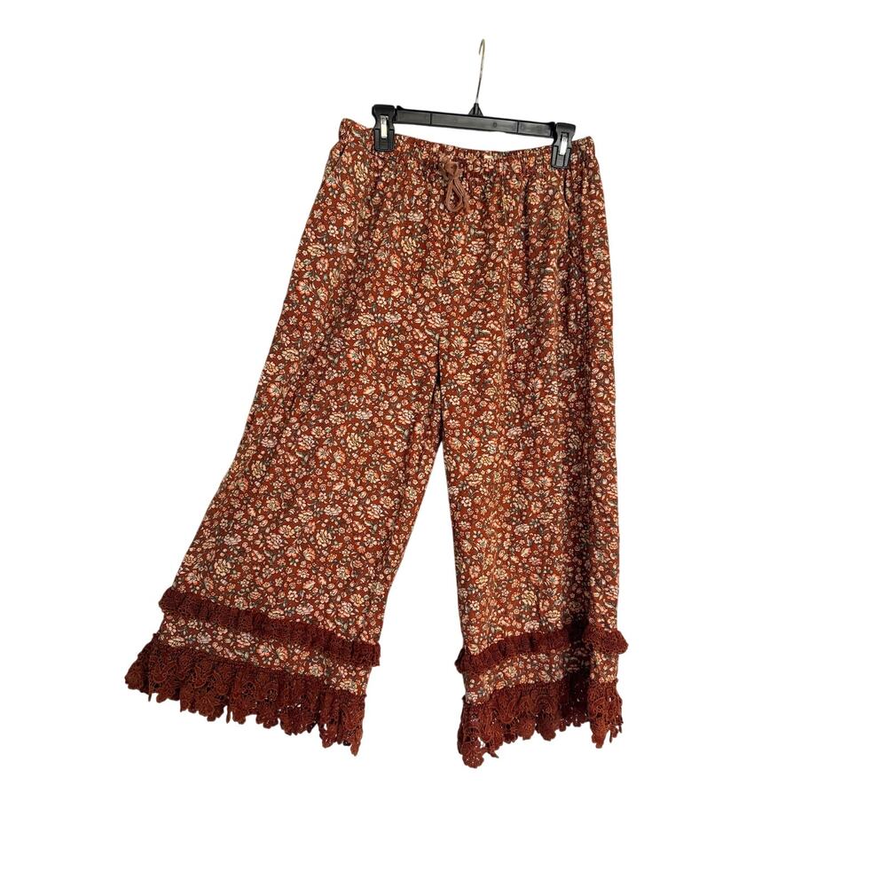 BlueVelvet Floral Pants Size M - Picture 6 of 8